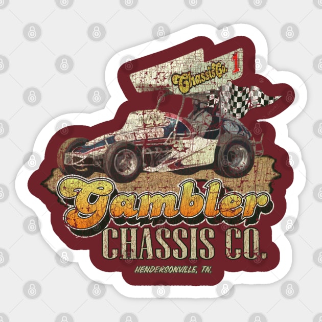 Gambler Chassis CO. 1980 Sticker by Thrift Haven505